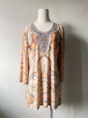 Alfani Petite Retro Paisley Print Boho Dress